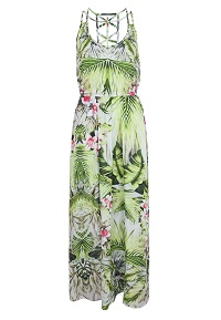 Vestido Colcci Loose Verde feminino estampado tropical