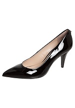 Scarpin Bico Fino preto Jorge Bischoff