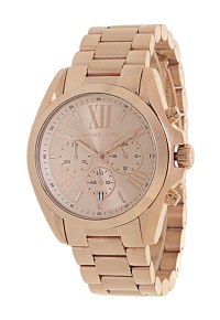 Relógio feminino Michael Kors Dourado com vidro cristal mineral