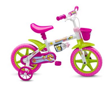 Bicicleta Aro 12 Honey infantil Nathor colorida