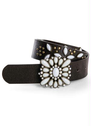 Cinto Decorado com Pedras Ana Hickmann Marrom