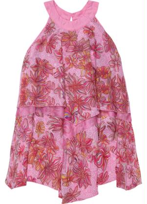 Vestido Lilas Lilica Ripilica infantil com forro