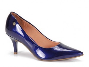 Scarpin Feminino Verniz Azul