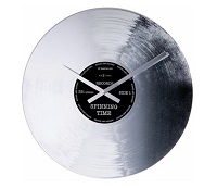 Relógio decorativo de parede Silver Record