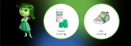 Moda infantil inspirada no filme Divertidamente