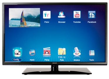 Smart TV LED 40 polegadas' Semp Toshiba com Conversor Digital em promoção 