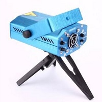 Mini Laser Projetor Holográfico Stage Lighting Ukimix Azul