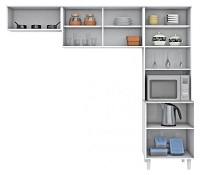 Cozinha Compacta Madine Móveis Lorena 5 portas