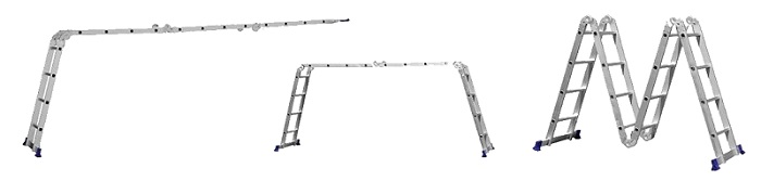 Escada de Alumínio Multifuncional 4x4 Super Tech