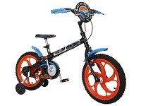 Bicicleta Infantil Caloi Hot Wheels Aro 16 com freio Monobloco 