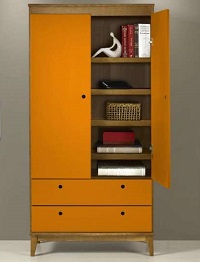 Armário Multiuso Hendrix 0182-0-878 Maxima Nogal Laranja