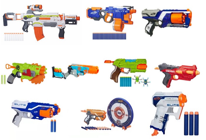 Lançadores de Dardos Nerf da Hasbro